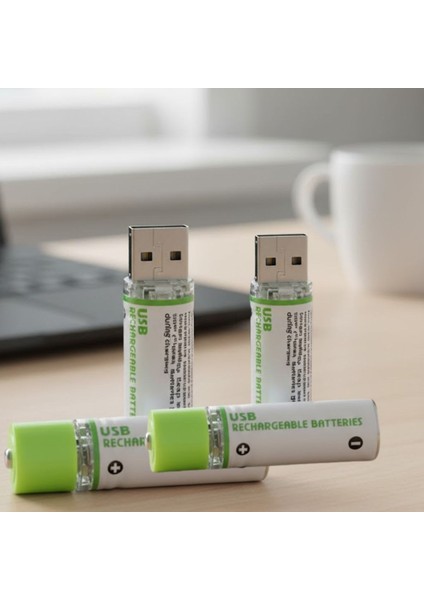 Buffer® USB Şarjlı 1450MAH Aa 1.2V Lityum Kalem Pil – 4'lü Set, Tekrar Şarj Edilebilir Uzun fiyatları