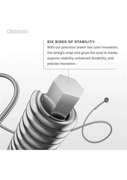 D'addario EXL160BT Bas Gitar Tel Seti, Xl, 50-120 Long Scale, Nickel fırsatları