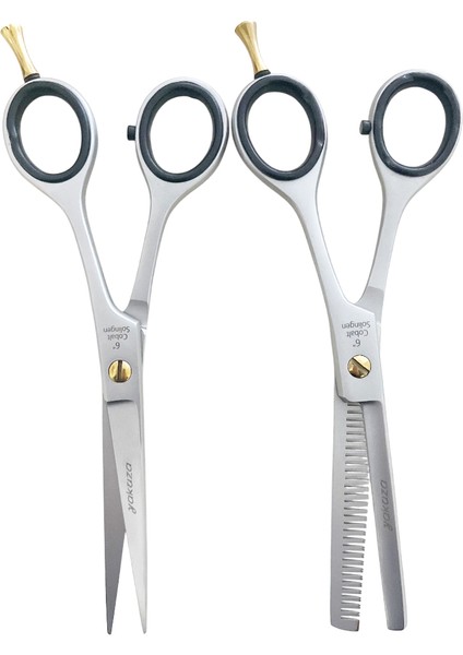 Solingen Yakuza Cobalt 6inc" Makas 6inc Ara Makası Efile Set Kuaför Berber Makası