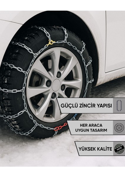 Kar Zinciri Kolay Tak Çıkar Tüm Binek Sedan Suv Hafif Ticari Araçlara Uyumlu modelleri