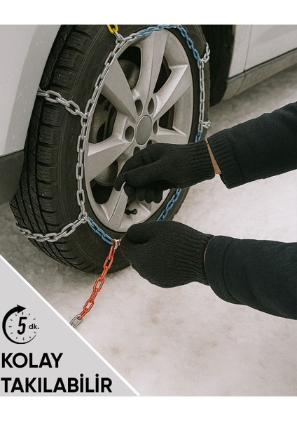 Kar Zinciri Kolay Tak Çıkar Tüm Binek Sedan Suv Hafif Ticari Araçlara Uyumlu fırsatları