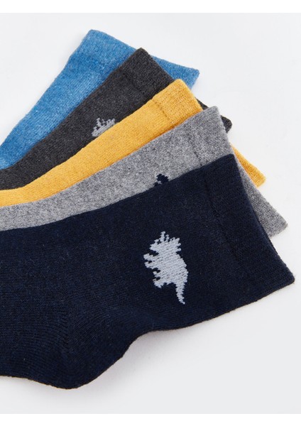 Yeni Sezon Desenli Erkek Çocuk Soket Çorap 5'li modelleri