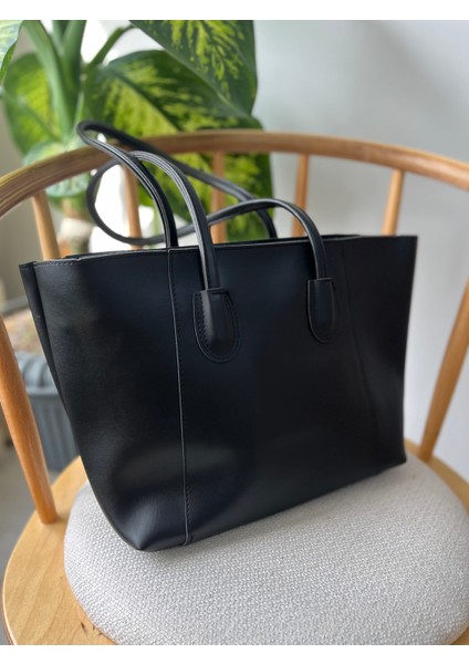 Kadın Büyük Boy Omuz Çantası Siyah