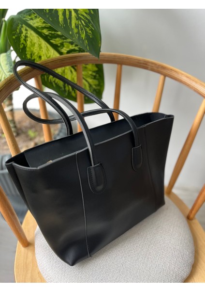Kadın Büyük Boy Omuz Çantası Siyah fiyatları