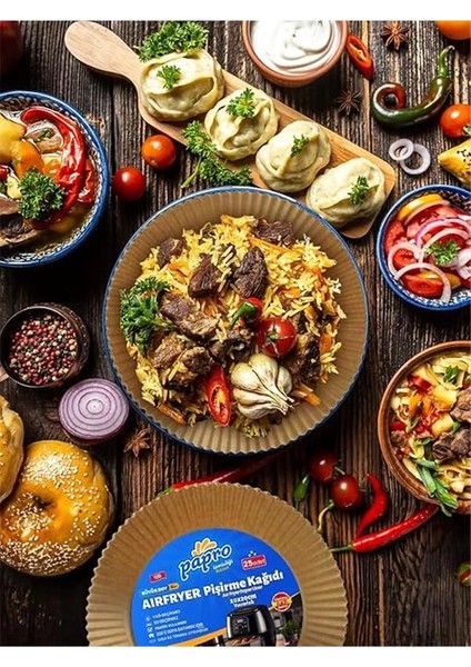 Airfryer Pişirme Kağıdı,fritöz Yağlı Kağıdı 25'li X4 Adet Avantajlı Paket - Toplam 100 Adet fırsatları