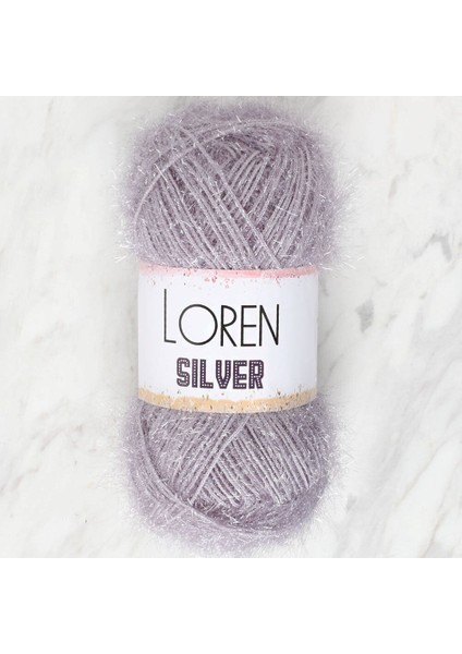 Loren Silver Gri El Örgü Ipi - RS0006 - 34097