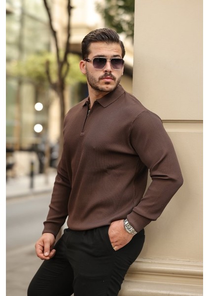 Erkek Selanik Örme Yakalı Uzun Kollu Triko fiyatları