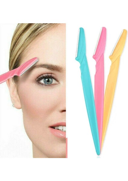 Buffer® 3’lü Kadın Kaş Usturası Seti – Hassas Ciltler Için Güvenli Yüz Tüy Temizleme B
