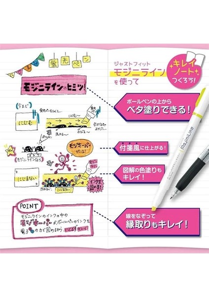 Justfit Fosforlu Kalem 5li Pvc indirimleri