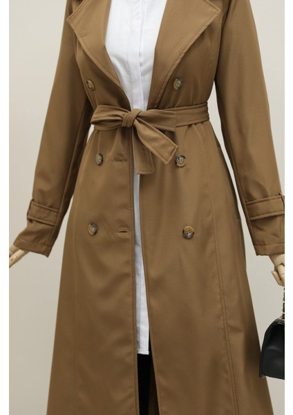 Astarlı Kemerli Trenckot -Taba modelleri