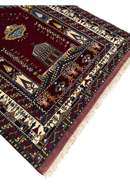 El Dokuma Sıfır Özel Koleksiyonluk Yayhalı Halısı 112X160 Kök Boya Özel Dokuma Halı Mavi modelleri