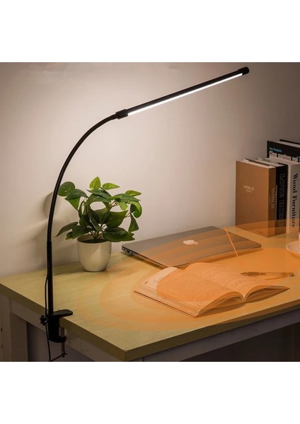LED Masa Lambası – 12W USB Güç Girişli, Esnek Kol, Klipsli Tasarım, 3 Renk Sıcaklığı (2800K/4200K/6000K), Kısılabilir Dimmer Anahtarlı | Siyah 55 modelleri