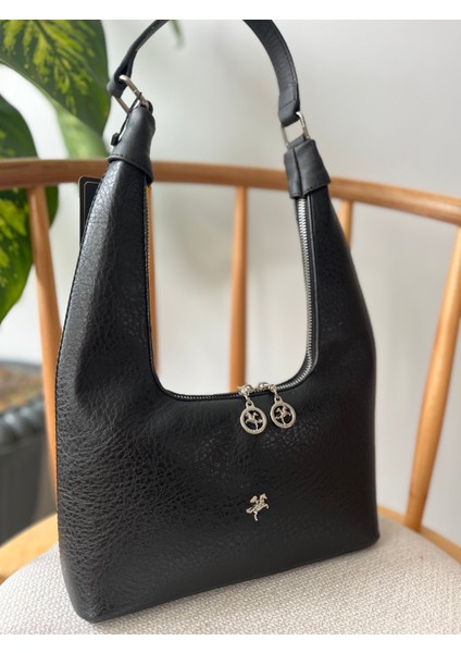 Kadın Siyah Victoria Model Omuz Çantası
