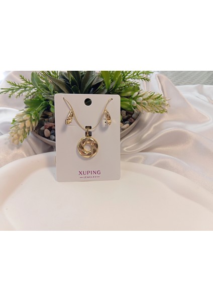 14 K Kaplama Kolye Küpe Seti - Xuping Jewelry fiyatları