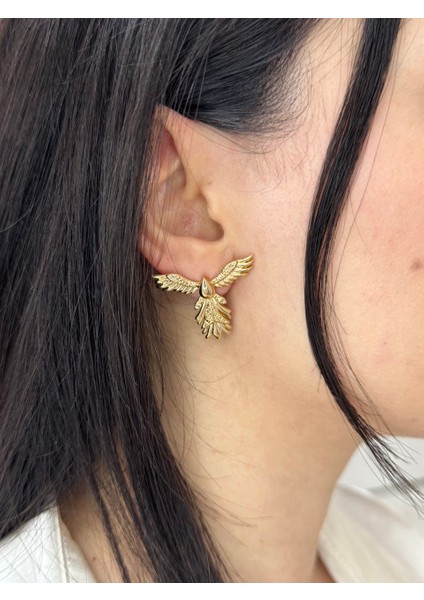 Kadın Küpe Zümrüdüanka Küpesi Gold modelleri