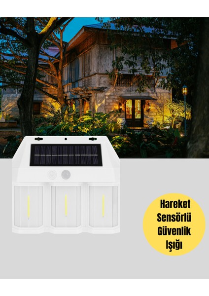 Dış Mekan Solar Duvar Lambası – 120° Hareket Algılama 3 Işık Modu - ME001W-51KY43 fırsatları