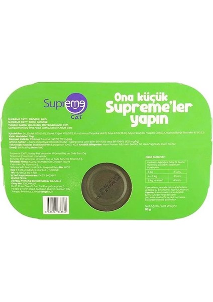 Cat Ördekli Püre 85GR 6 Al 5 Öde Islak Mama fırsatları