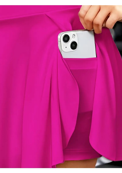 Kadın Yüksek Bel Cepli Sandy Short Etek modelleri