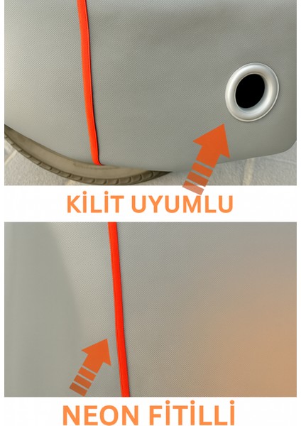 Turuncu Fitilli Triumph All-New Tf 450-RC Edıtıon Gri Vinleks Çanta Uyumlu Motosiklet Brandası(Özel Kumaş)