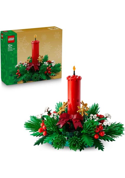 LEGO Yılbaşı Masa Süsü 40743 - 12 Yaş ve Üzeri Çocuklar Için Yılbaşı Temalı Yaratıcı Oyuncak Yapım Seti (433 Parça)