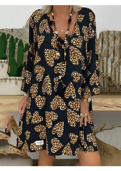 Kadın Uzun Kollu V Yaka Uzun Kol Mikro Midi Boy Elbise indirimleri