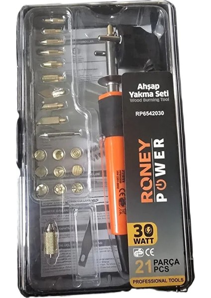 Roney Ahşap Yakma Seti 30W 21 Parça fiyatları