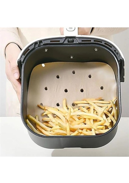 ® 100 Adet Air Fryer Pişirme Kağıdı Tek Kullanımlık Hava Fritöz Yağ Geçirmez Yapışmaz Gıda modelleri