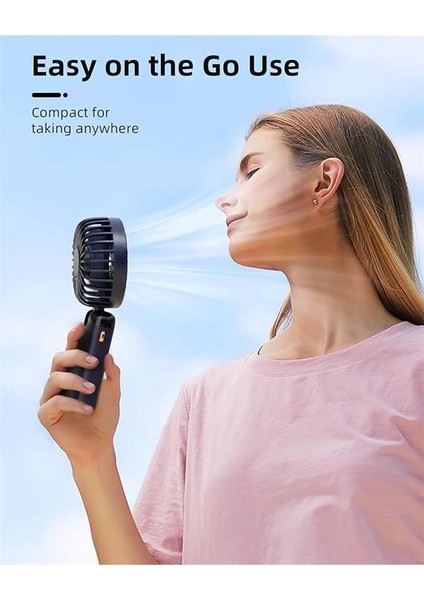 Taşınabilir El Vantilatörü, Pille Çalışan Fan, Tabanlı, 8 Saat, Dijital Ekran, 5 Hız, 90° fiyatları