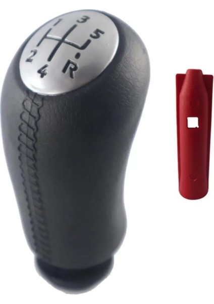 Renault Clio 4 Plastik Model Deri Desenli Vites Topuzu