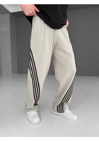 Iki Iplik Kumaş Şeritli Alt Esofman - Bej fiyatları