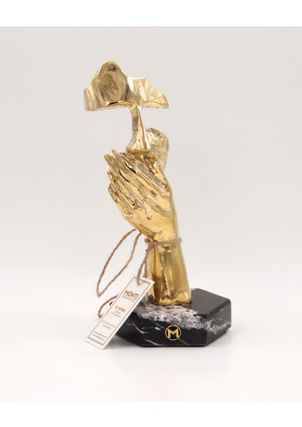 El Yapımı Mermer Taşlı Bronz Desenli Obje fiyatları