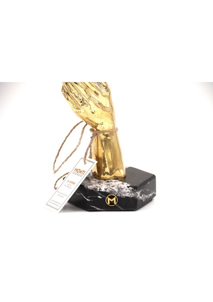 El Yapımı Mermer Taşlı Bronz Desenli Obje fırsatları