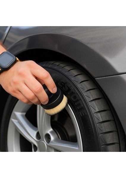 Auto Gleam Lastik Parlatma Fırçası, Lastik Aplikatörü Hazneli modelleri