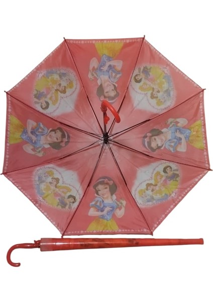 Özel Kılıflı Bardaklı Korumalı Düdüklü Kız Çocuk Şemsiye Kırmızı fiyatları