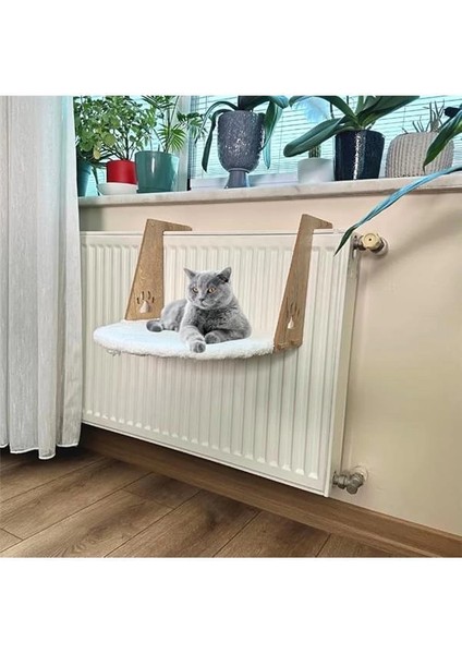 Beylini Askılı Kedi Yatağı Petek Radyatör Asılabilir Konforlu Rahat Kedi Köpek Uyku Alanı Beyaz fırsatları
