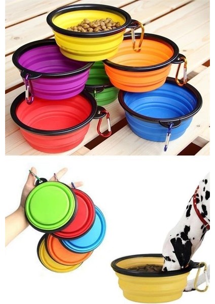 Buffer® Katlanabilir Kedi Köpek Mama ve Su Kabı Köpek Oyuncağı modelleri