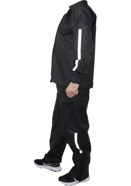 Yağmurluk Takım (Bahçıvan Tipi Askılı Pantolon ve Mont) - Siyah modelleri