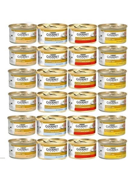 Kıyılmış Karışık Ezme Kedi Yaş Maması 24X85 gr