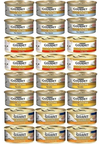 Kıyılmış Karışık Ezme Kedi Yaş Maması 24X85 gr fiyatları