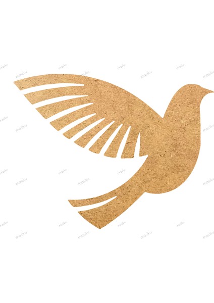 10'lu Paket Ahşap Duvar Dekoru - ST_0082 - 8 x 6 cm