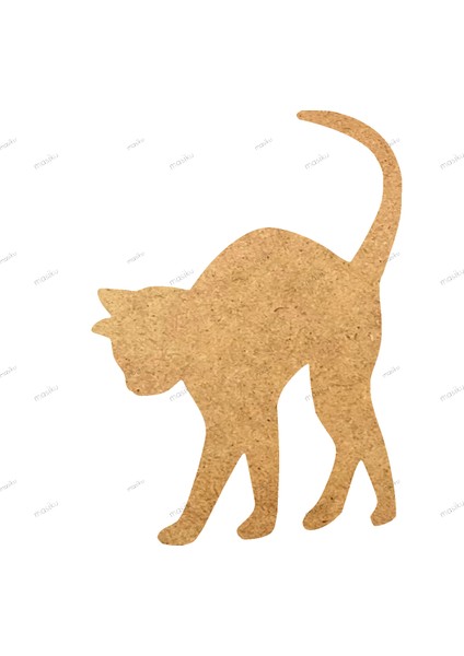 10'lu Paket Ahşap Duvar Dekoru - ST_0097 - 6 x 8 cm