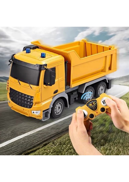 Oyuncak Uzaktan Kumandalı Hafriyat Kamyonu – 2.4 Ghz Full Fonksiyon (Damper Yukarı/aşağı)