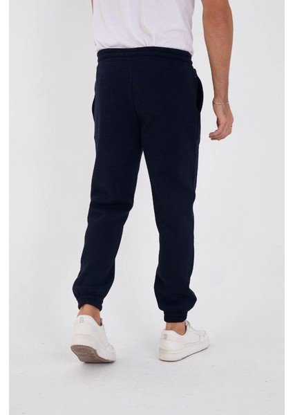 Unisex Kışlık Üç Iplik Lastikli Eşofman Pantolon - Lacivert modelleri