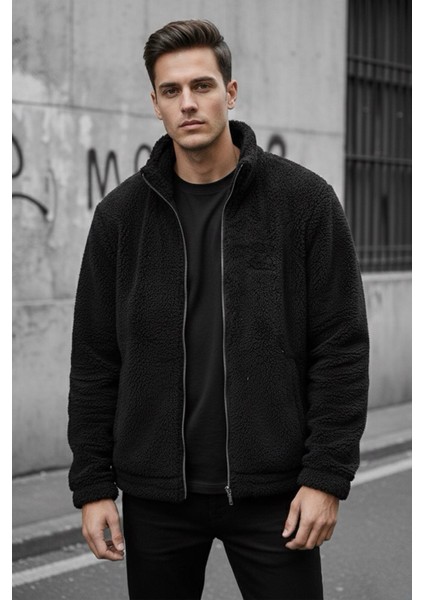 Harris Peluş Içi Polarlı Tam Fermuarlı Gömlek Yaka Kalın Erkek Hırka Sweatshirt Polar fiyatları