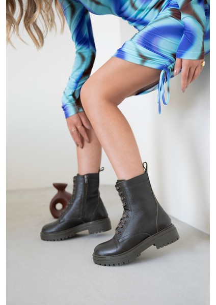 Walker Kadın Hakiki Deri Postal Bot Haki fiyatları