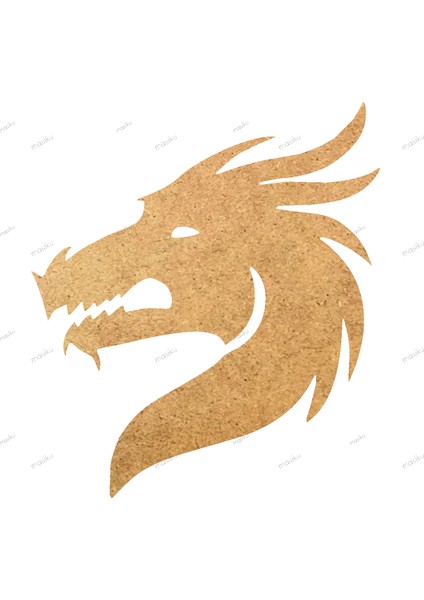 10'lu Paket Ahşap Duvar Dekoru - ST_0087 - 7 x 8 cm