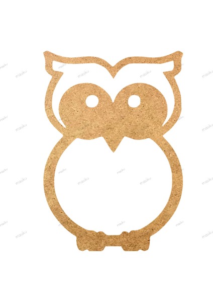 10'lu Paket Ahşap Duvar Dekoru - ST_0073 - 6 x 8 cm