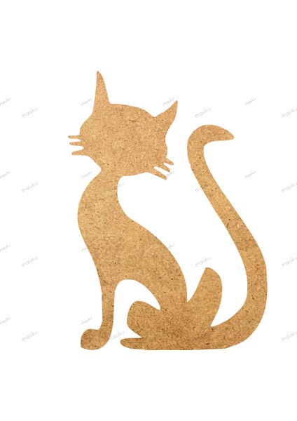 10'lu Paket Ahşap Duvar Dekoru - ST_0076 - 6 x 8 cm