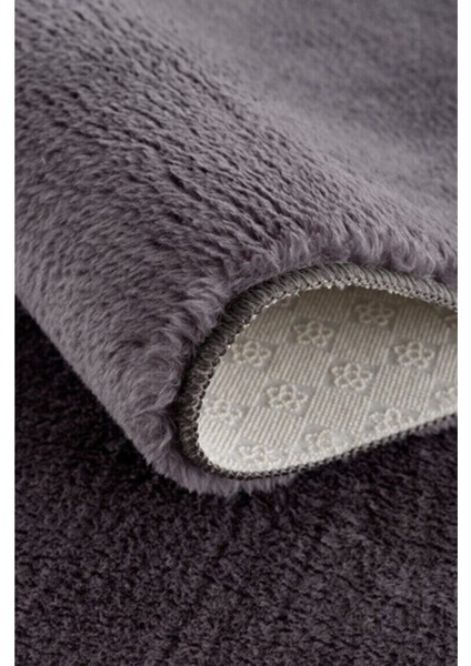 Yıkanabilir Kaymaz Taban Post Peluş Banyo Paspası Üçlü Takım Pembe modelleri