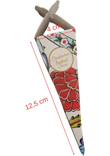 Çini Desenli Lokum ve Şeker Külahı - Mevlit Külahı 25 Adet fiyatları